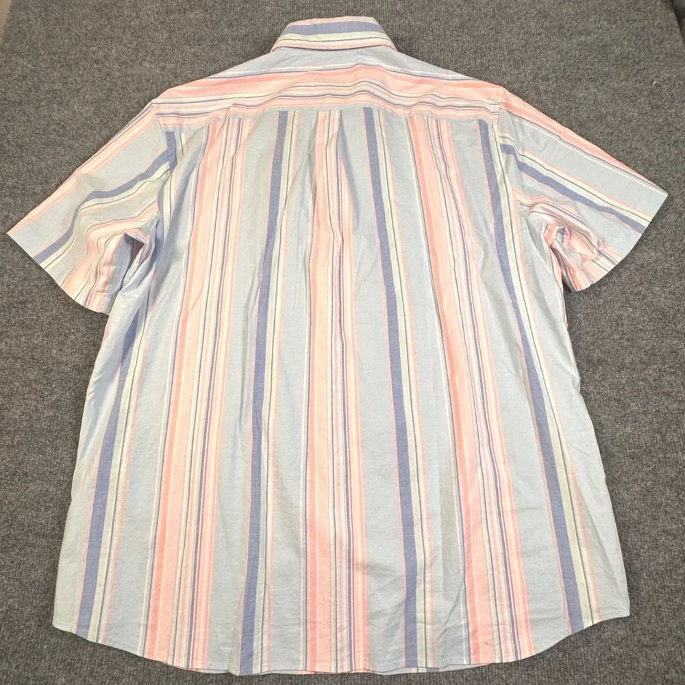 NWT Vineyard Vines Mens Awning‎ Stripe SS Classic Fit Shirt Jake Blue Large